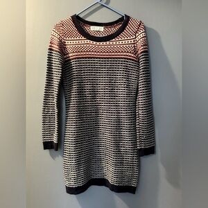 Pink Rose Women's Sz S Knit Sweater Dress PTP 17" Stretchy Form Fitting